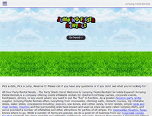 Tablet Screenshot of jumpingfiestarentals.com
